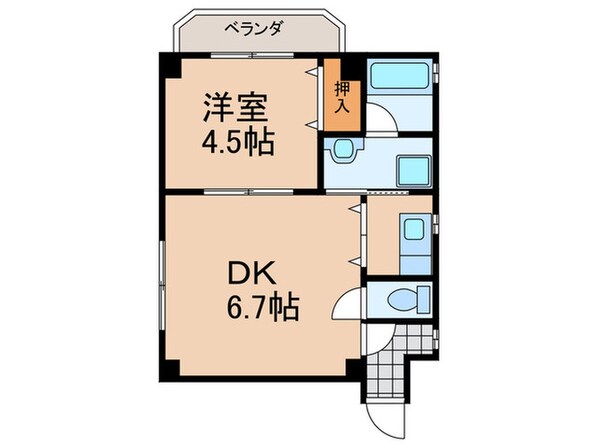 ノースフレンドビルの物件間取画像